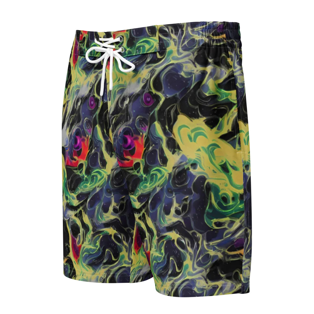 Neon Eclipse on Men's Board Shorts — Front