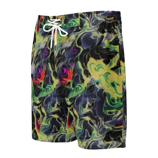 Neon Eclipse on a Men's Board Shorts