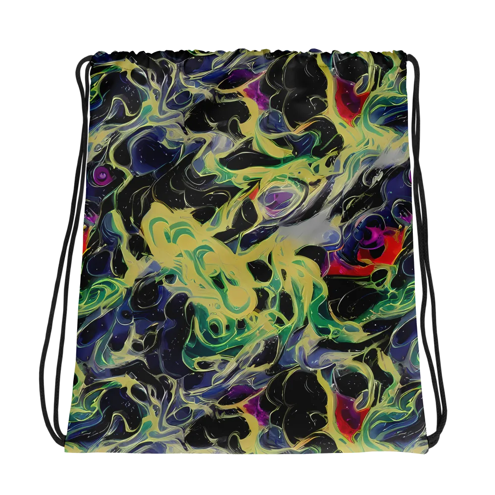 Neon Eclipse on Drawstring Bag — Photo