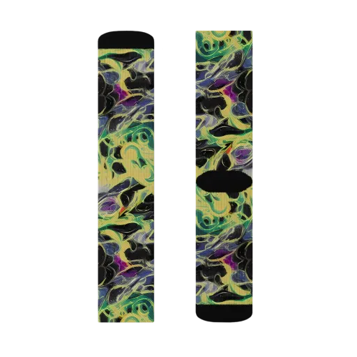 Neon Eclipse on a Socks