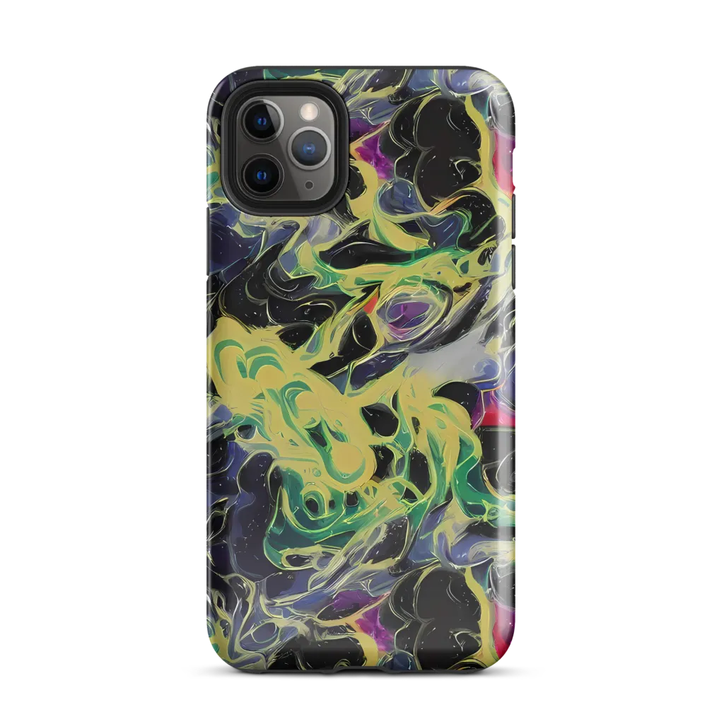 Neon Eclipse on Tough Case for iPhone® — Front