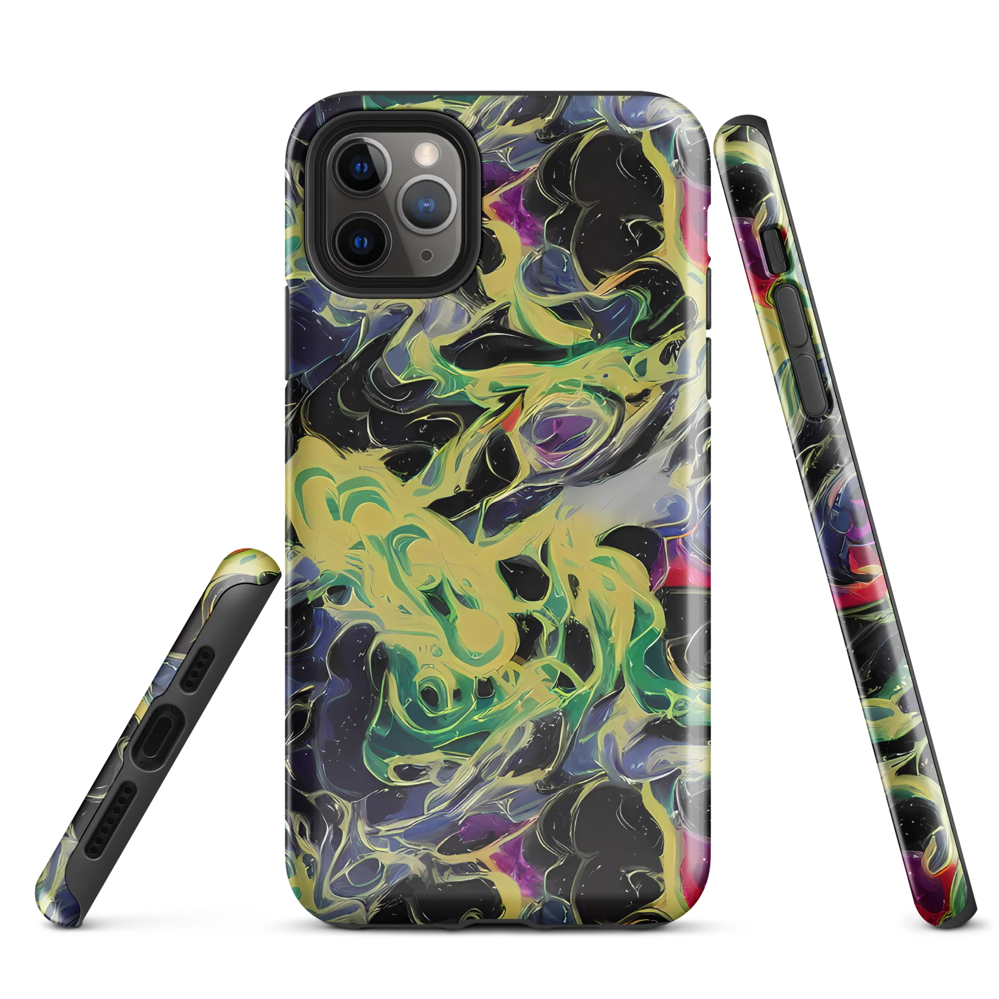 Neon Eclipse on Tough Case for iPhone® — Front