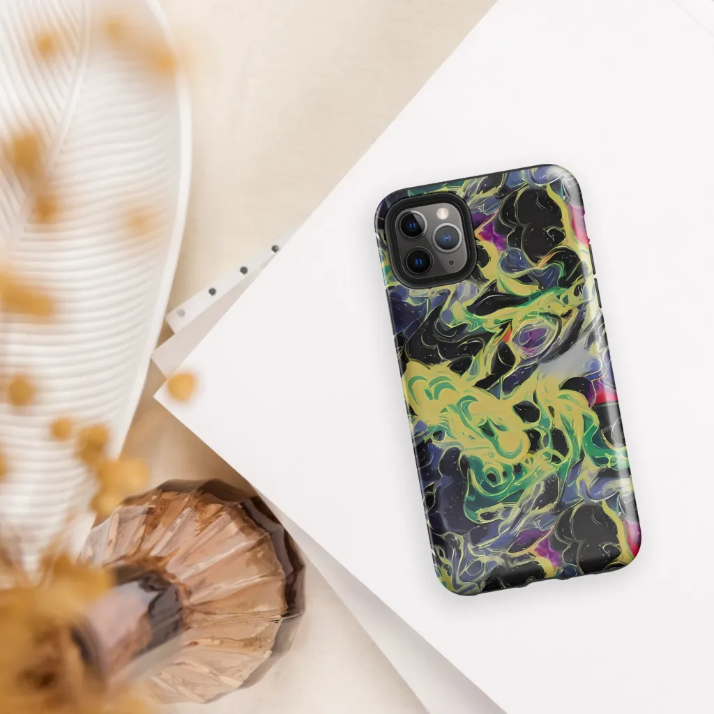 Neon Eclipse on Tough Case for iPhone® — Front
