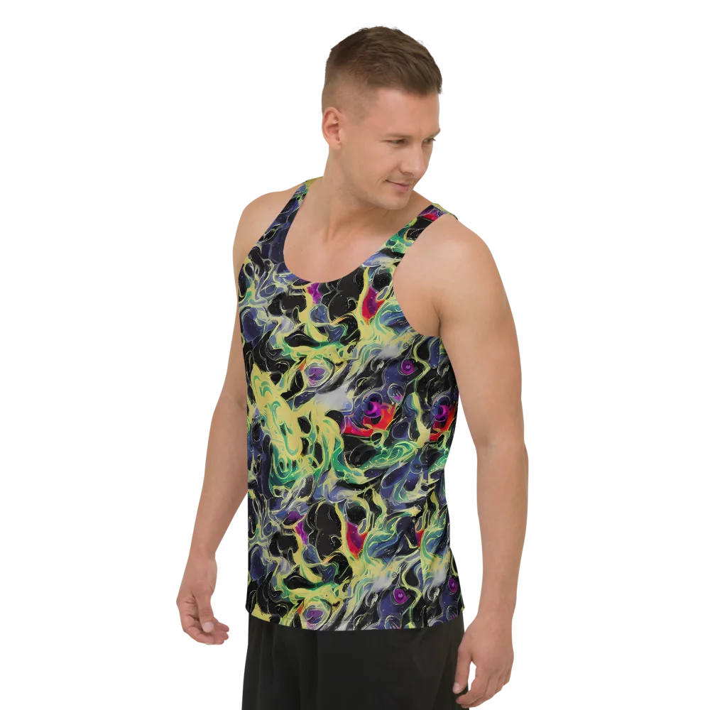 Neon Eclipse on Men's Tank Top — Left Front