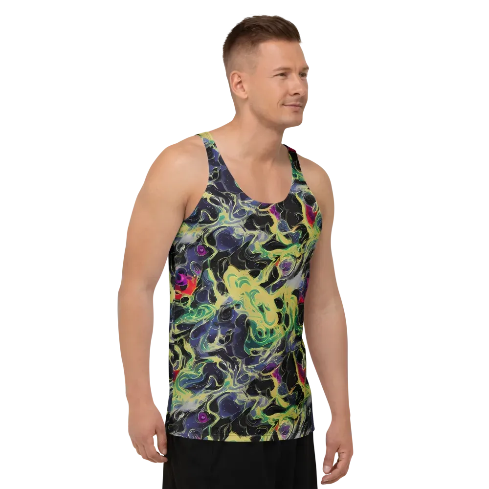 Neon Eclipse on Men's Tank Top — Right Front