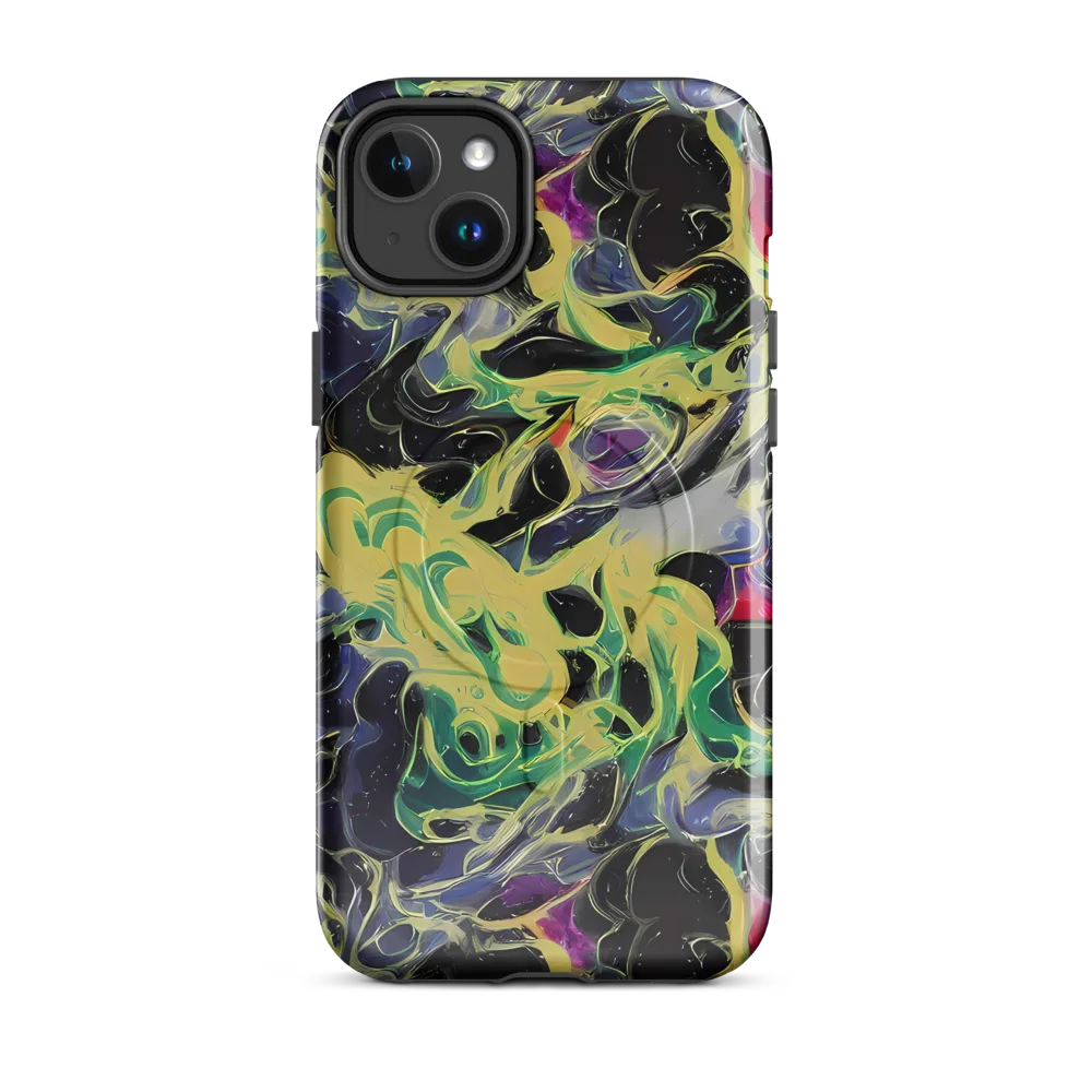 Neon Eclipse on MagSafe Tough Case for iPhone® — Front