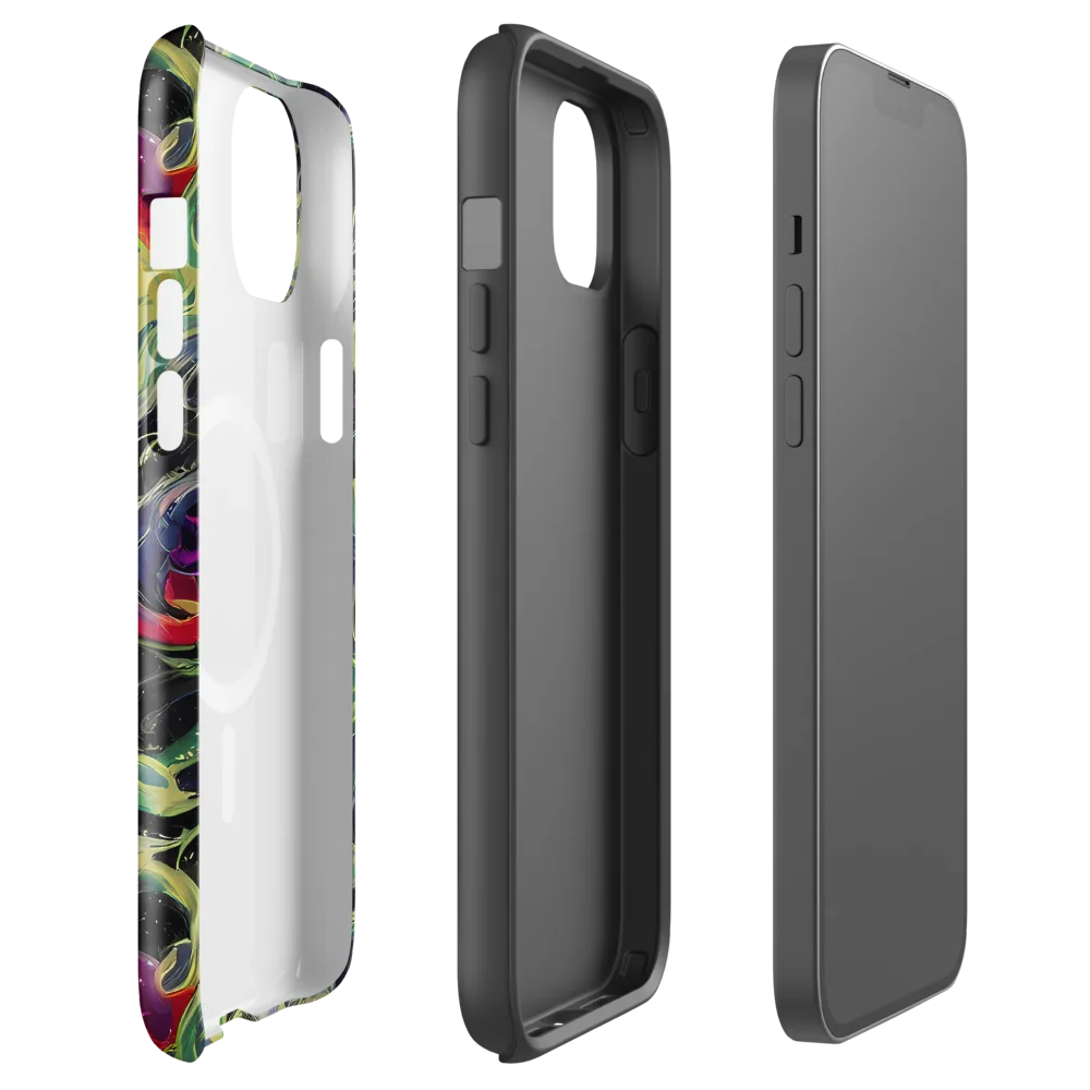 Neon Eclipse on MagSafe Tough Case for iPhone® — Front