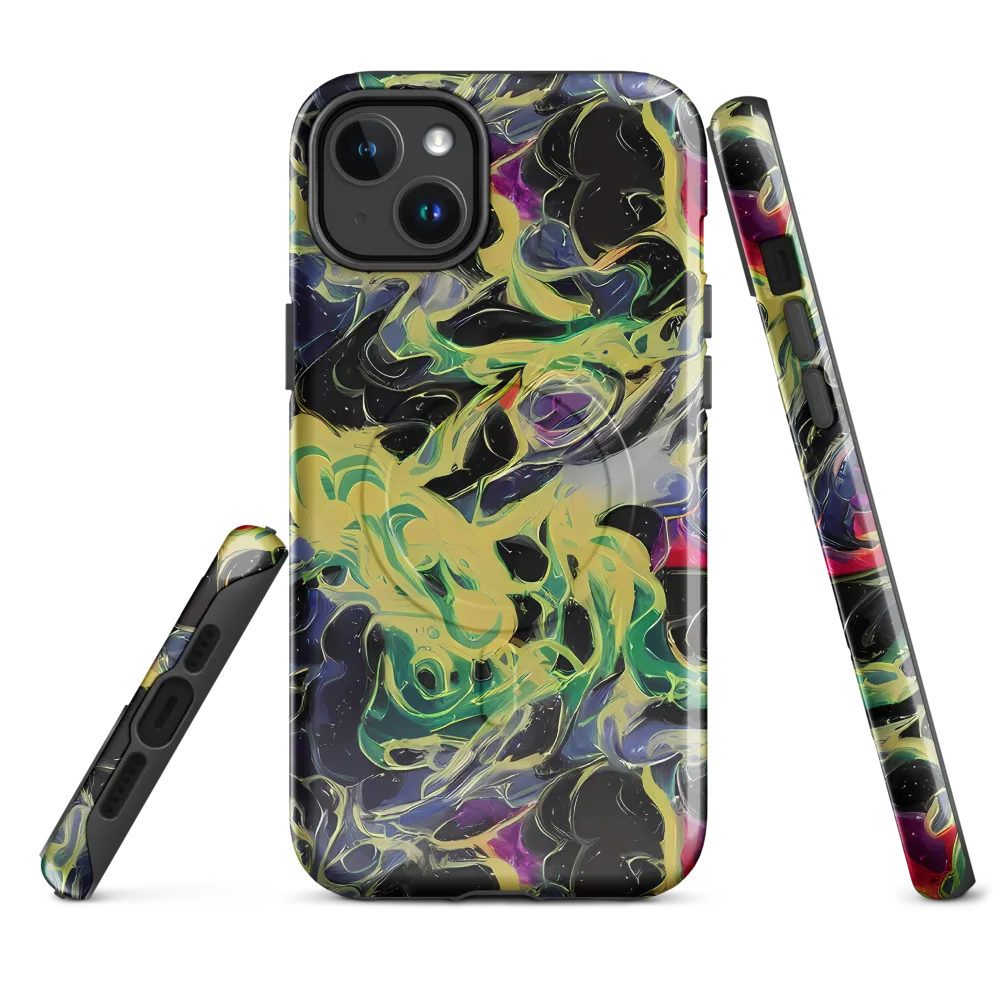 Neon Eclipse on MagSafe Tough Case for iPhone® — Front