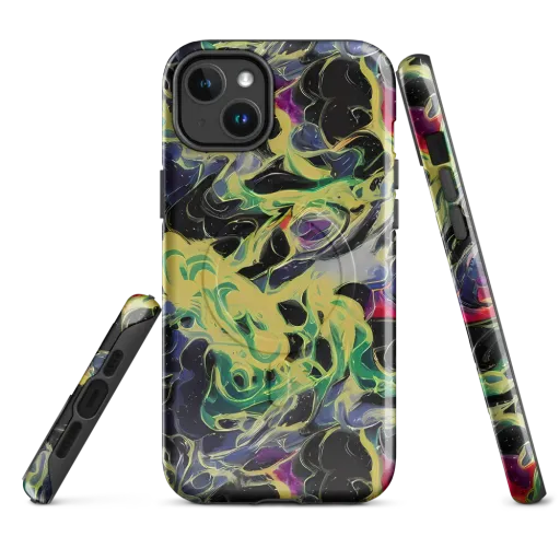 Neon Eclipse on a MagSafe Tough Case for iPhone®