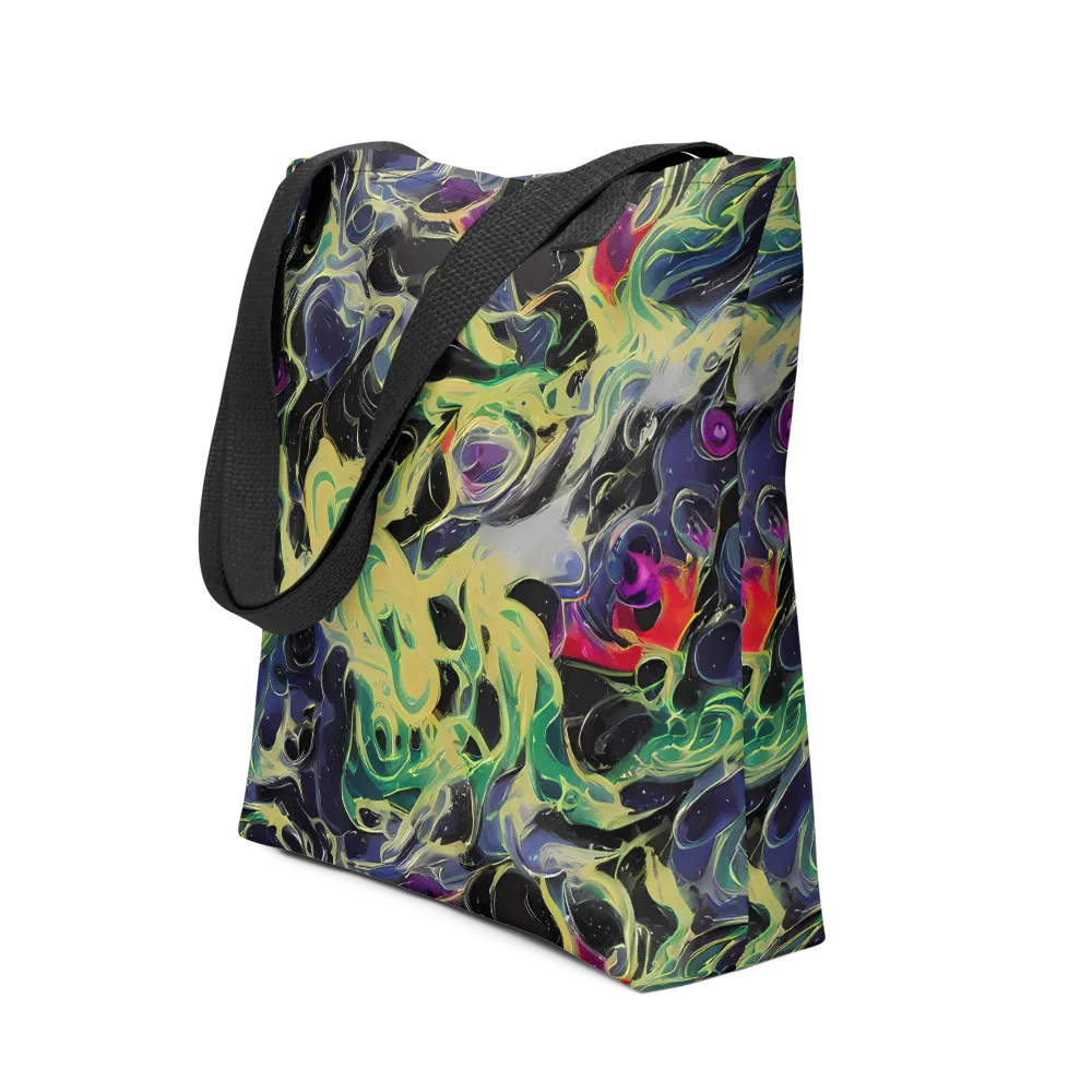 Neon Eclipse on Tote Bag — Front