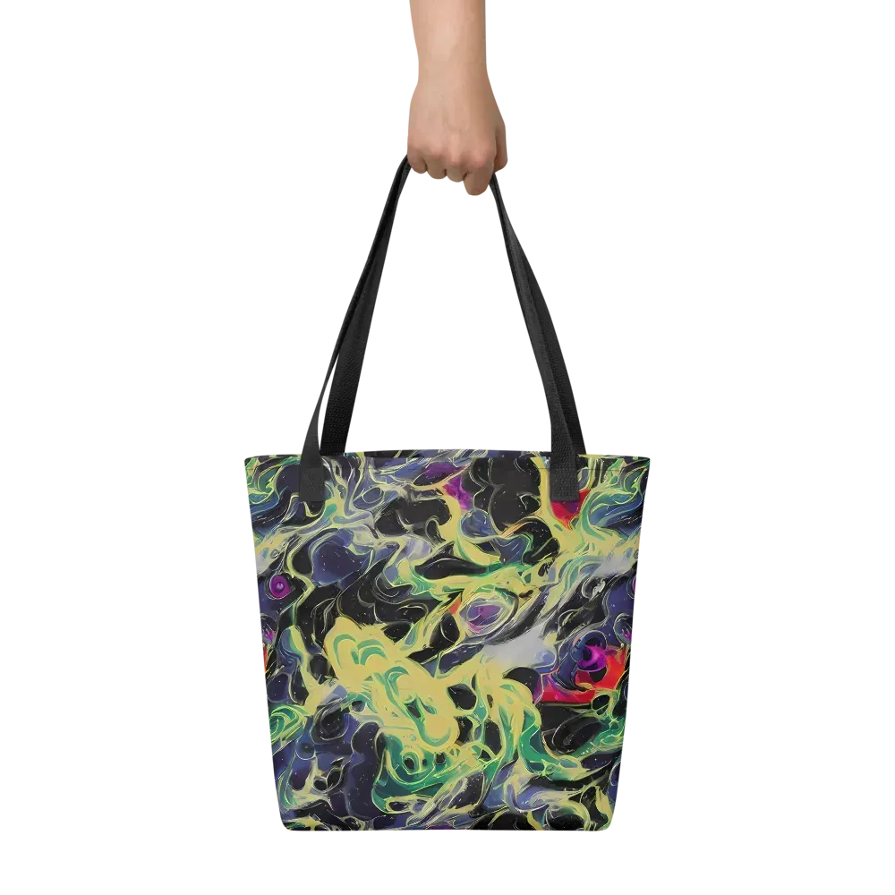 Neon Eclipse on Tote Bag — Front