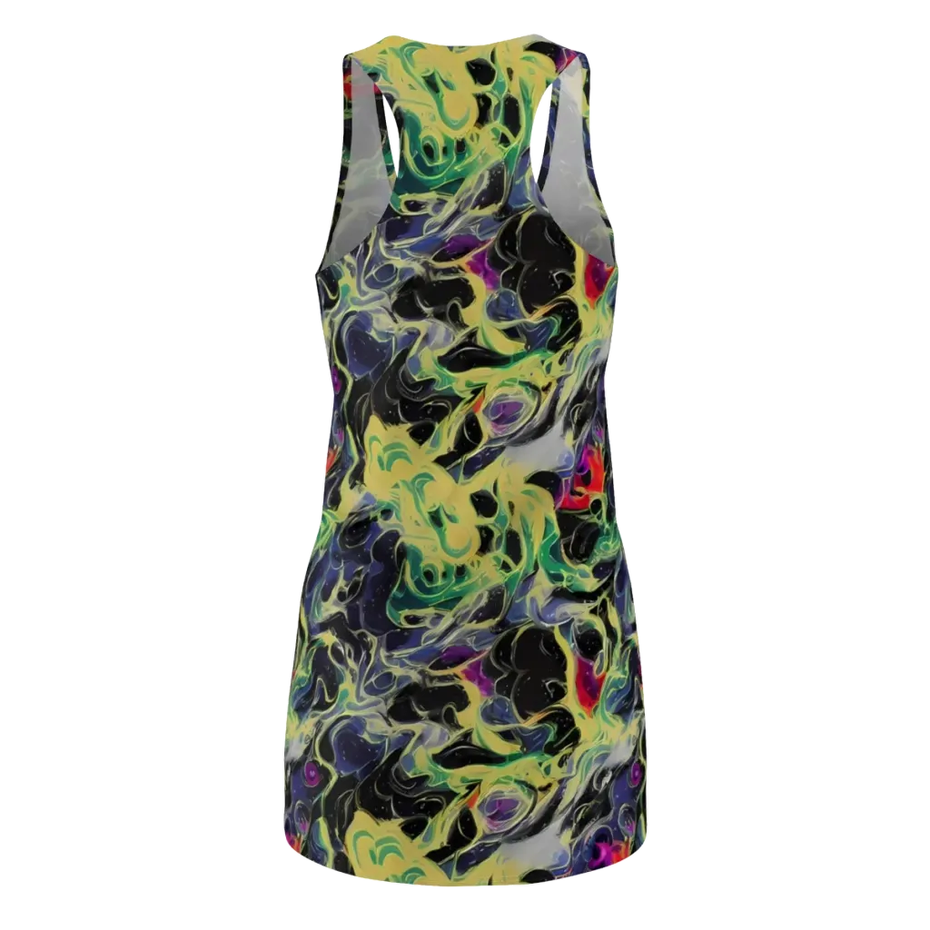 Neon Eclipse on Racerback Dress — Back
