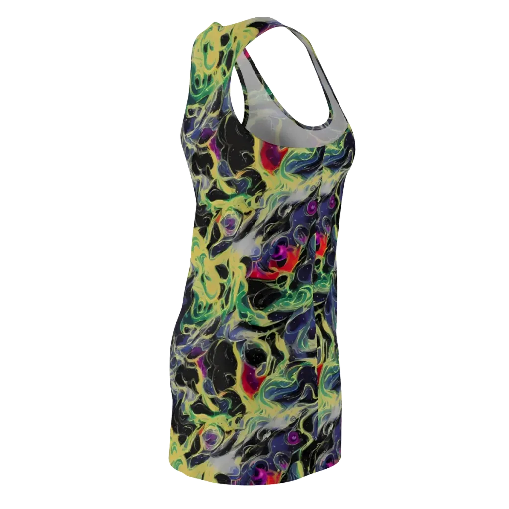 Neon Eclipse on Racerback Dress — Back Side