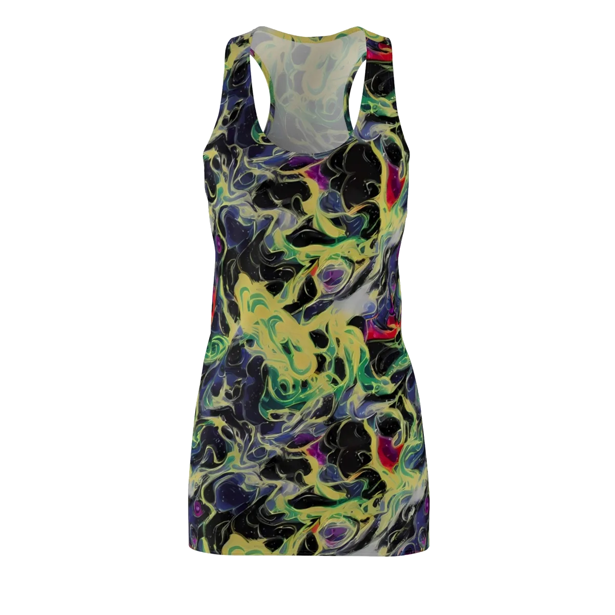 Neon Eclipse on Racerback Dress — Front