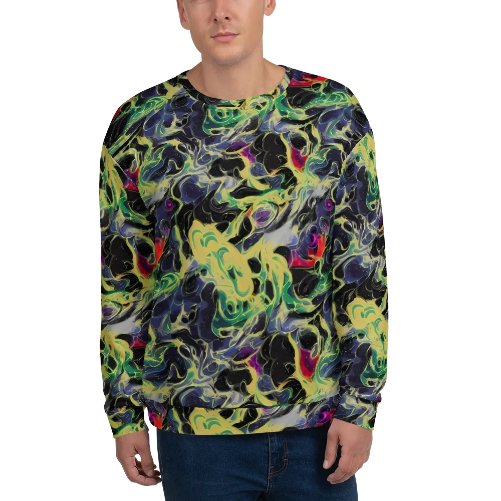 Neon Eclipse on Sweatshirt — Front