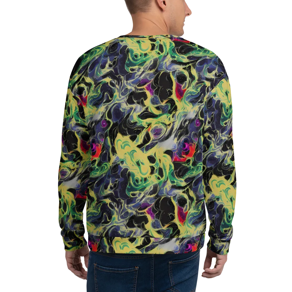 Neon Eclipse on Sweatshirt — Back