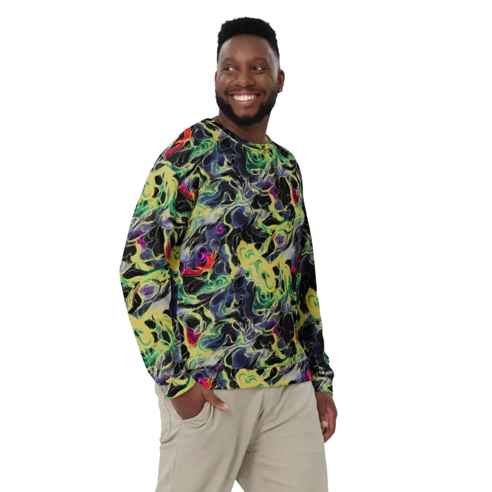 Neon Eclipse on Sweatshirt — Front