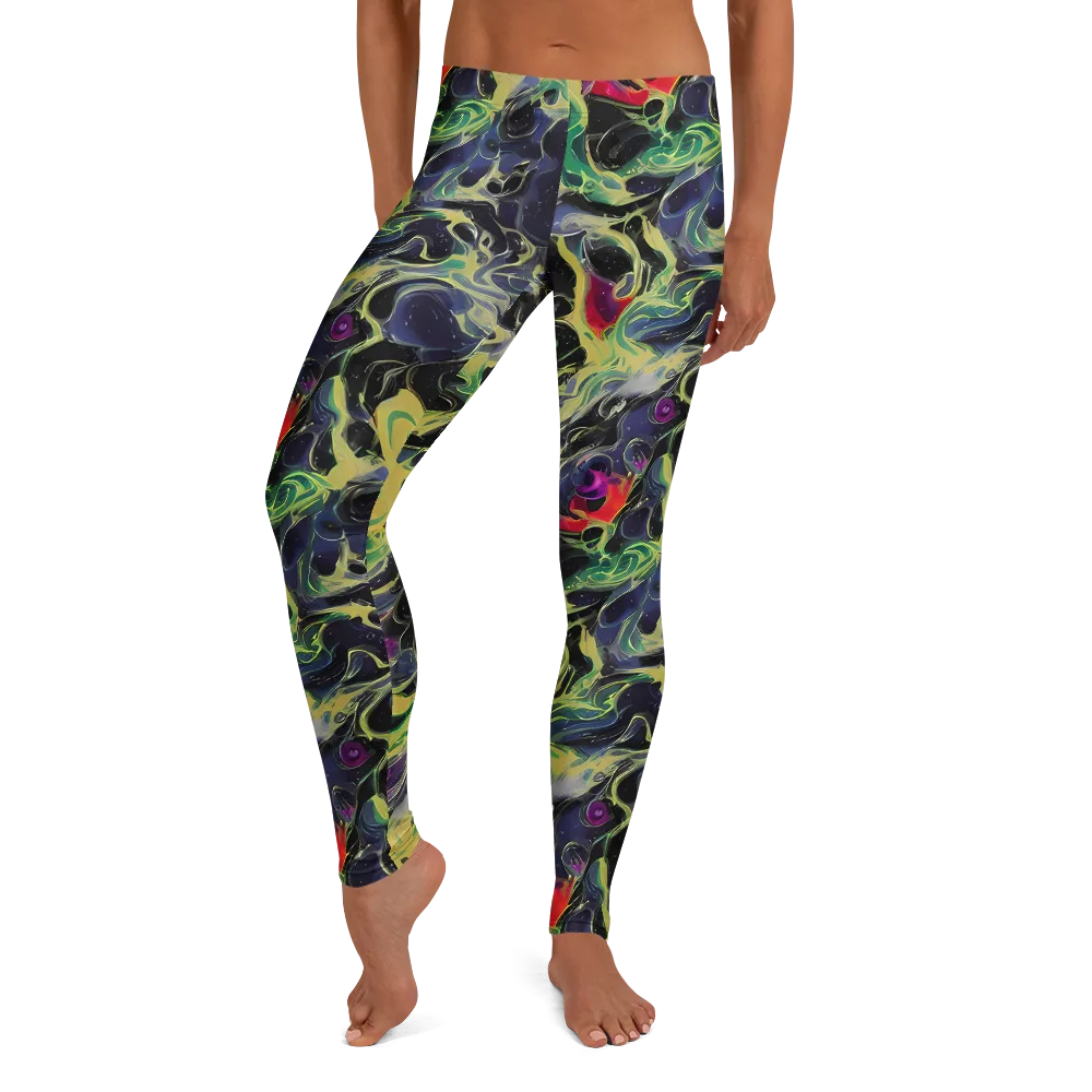 Neon Eclipse on Leggings — Front