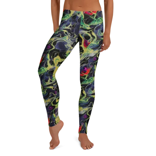 Neon Eclipse on a Leggings