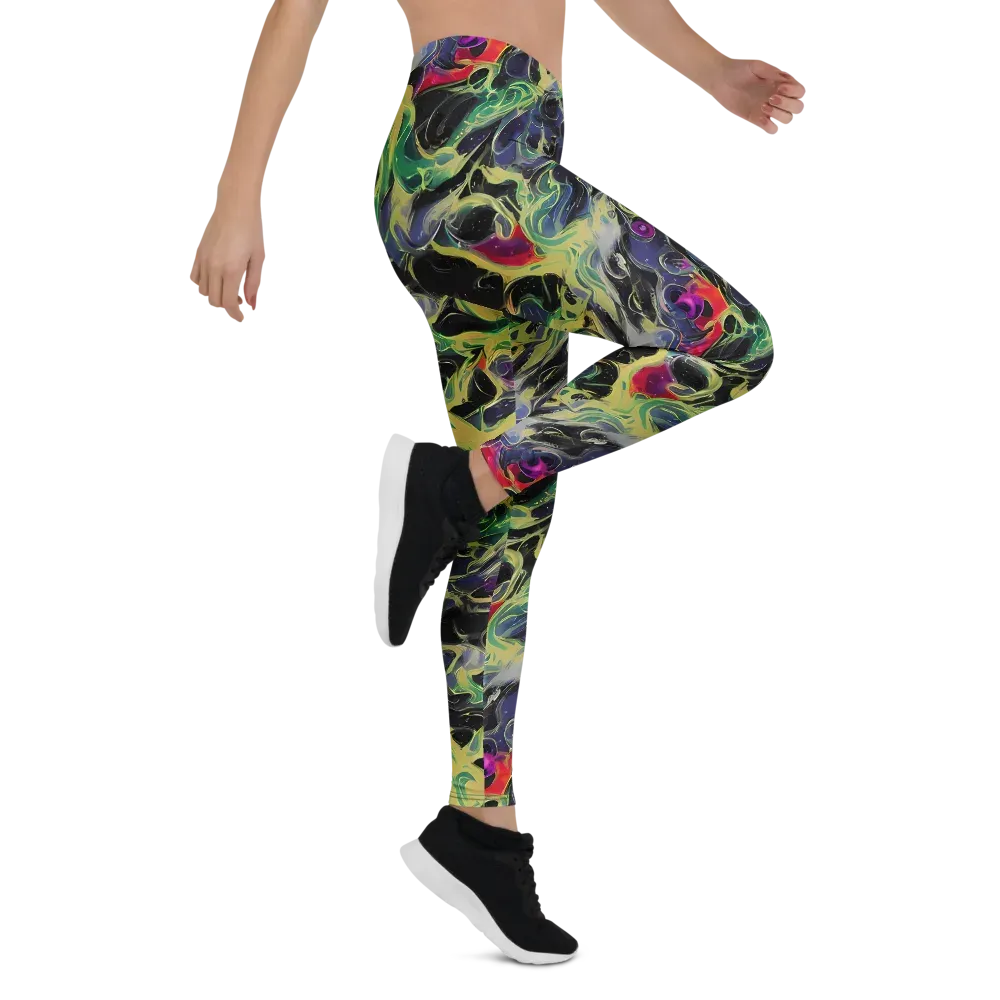 Neon Eclipse on Leggings — Right