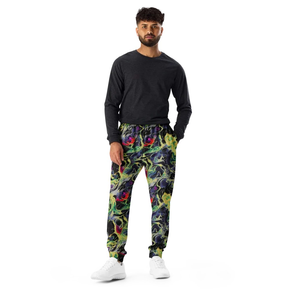 Neon Eclipse on Men's Joggers — Front