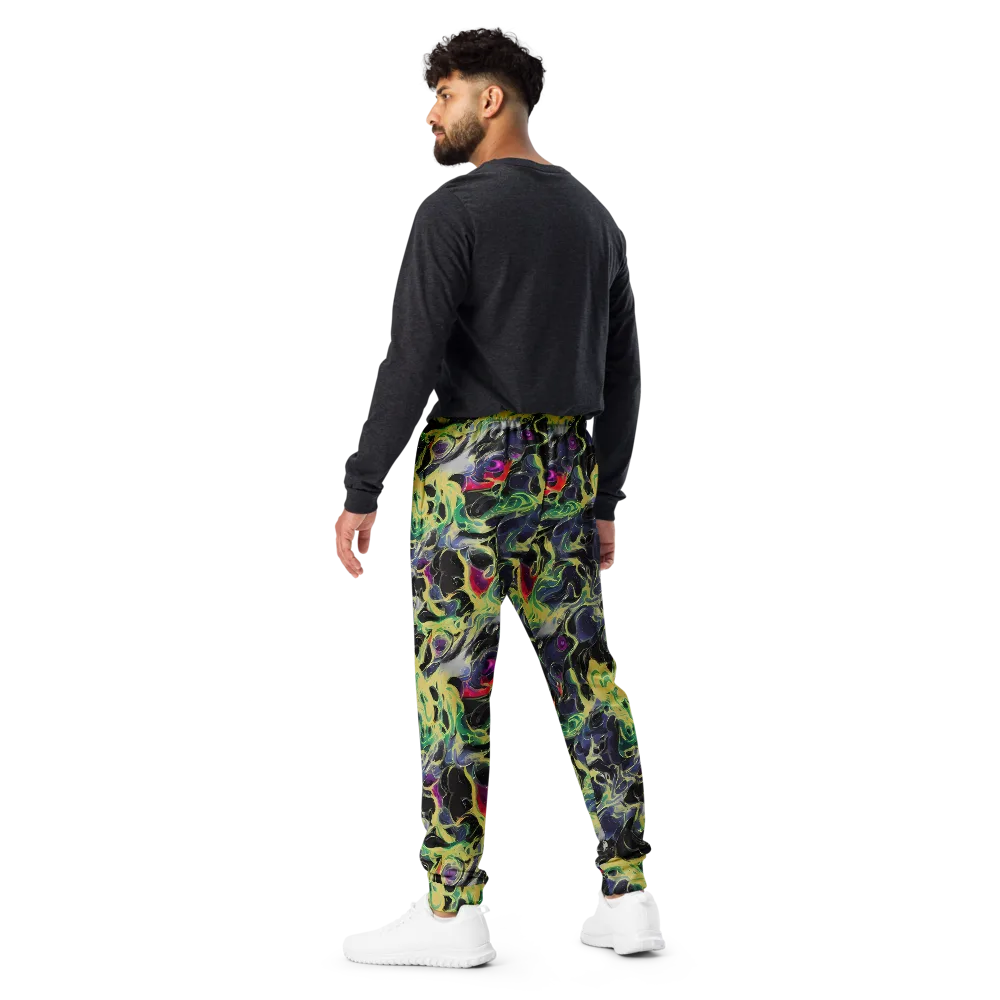 Neon Eclipse on Men's Joggers — Back