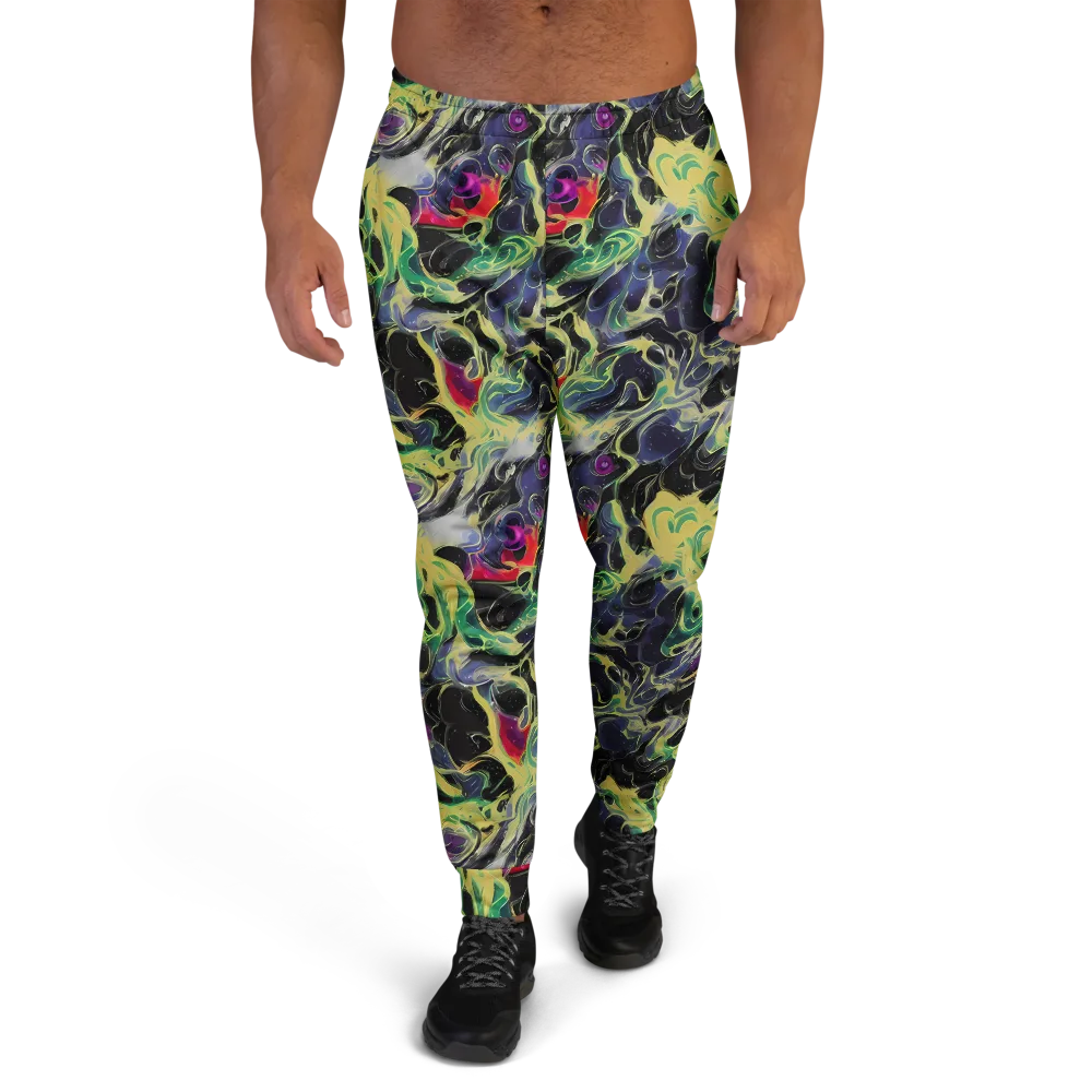 Neon Eclipse on Men's Joggers — Front