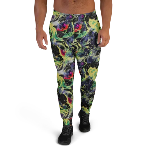 Neon Eclipse on a Men's Joggers