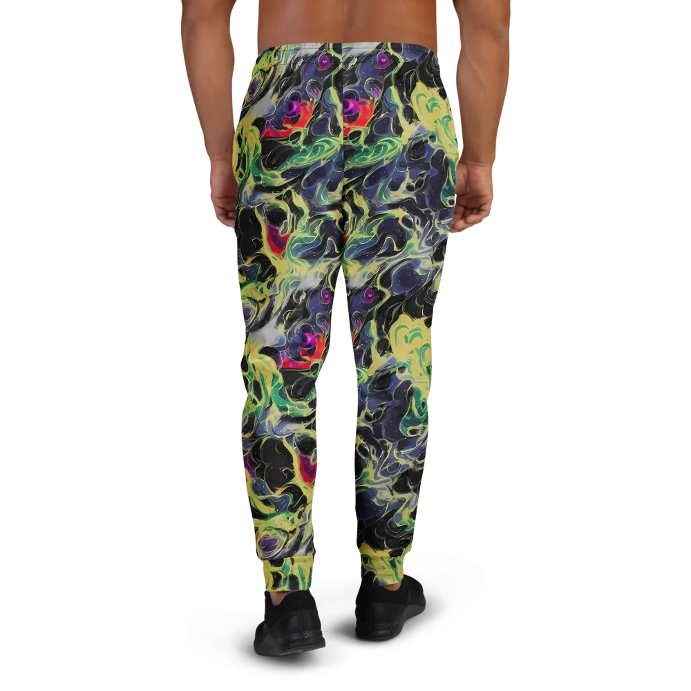 Neon Eclipse on Men's Joggers — Back