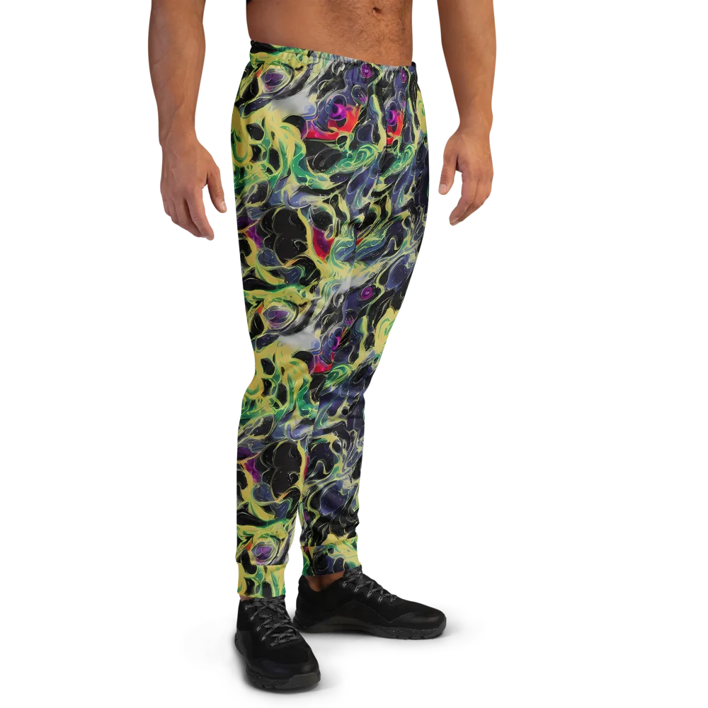 Neon Eclipse on Men's Joggers — Right