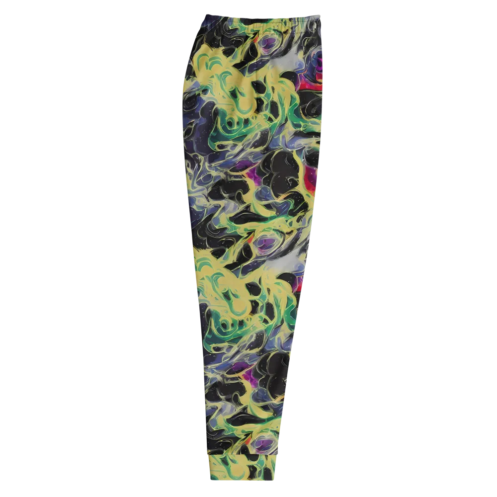 Neon Eclipse on Men's Joggers — Right