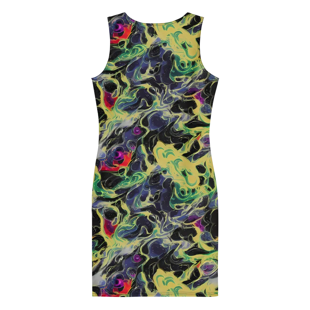 Neon Eclipse on Bodycon Dress — Back