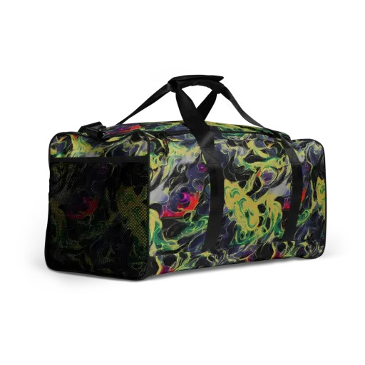 Neon Eclipse on a Duffle Bag