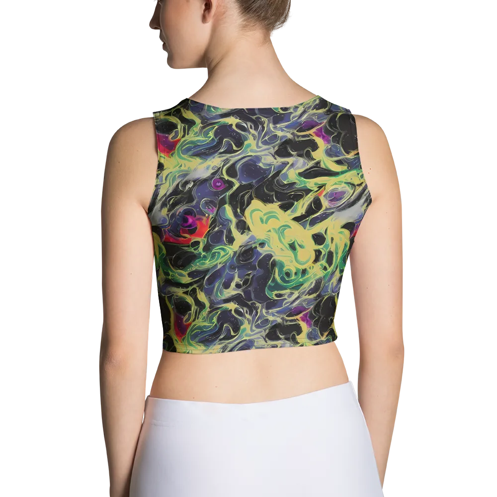 Neon Eclipse on Crop Top — Back