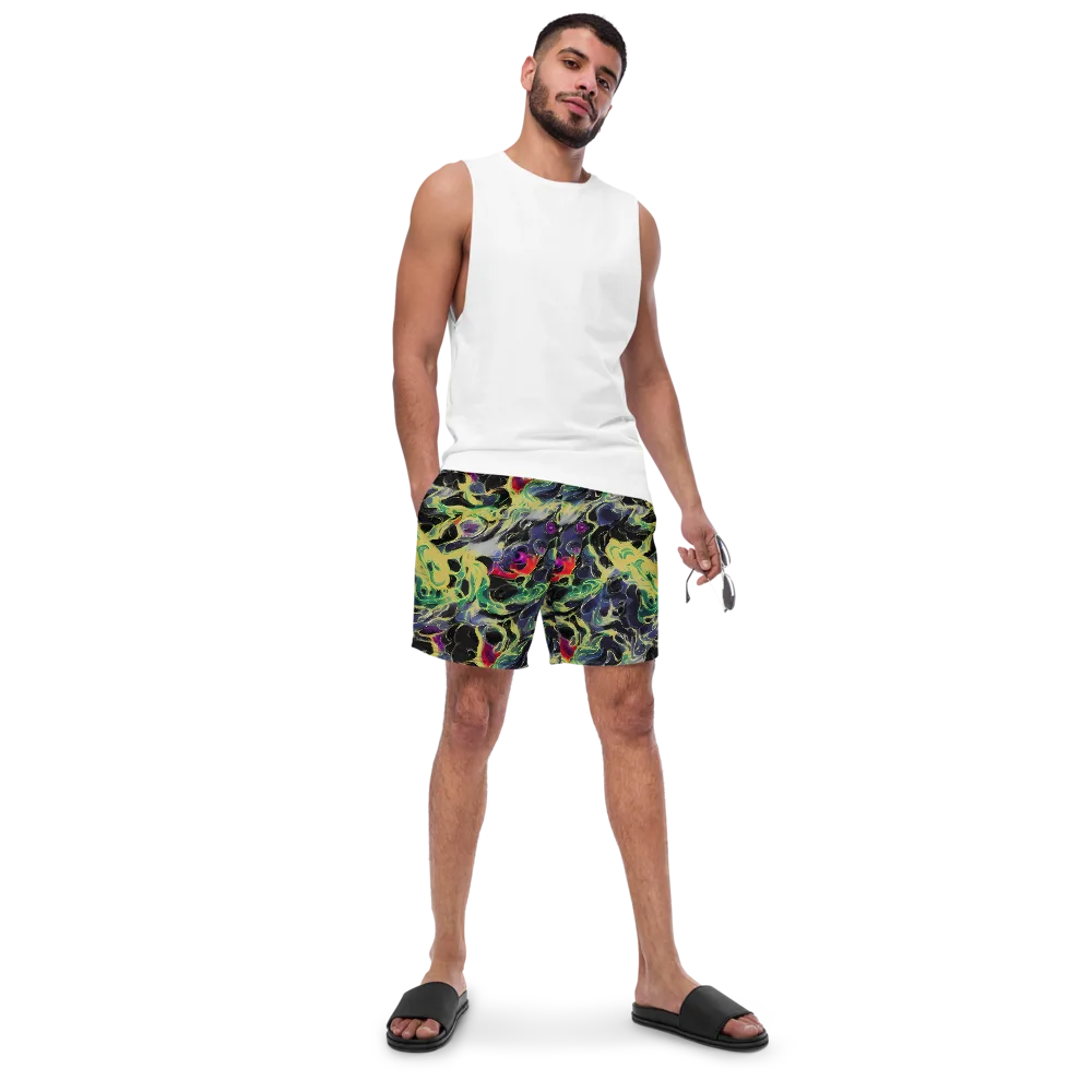 Neon Eclipse on Swim Trunks — Front