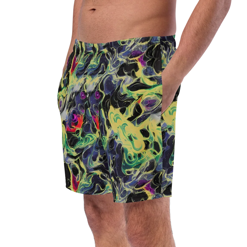 Neon Eclipse on Swim Trunks — Left Front