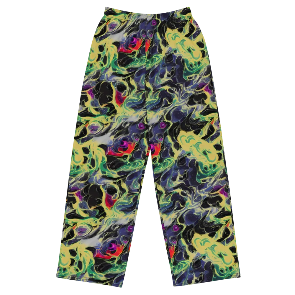 Neon Eclipse on Wide-Leg Pants — Front