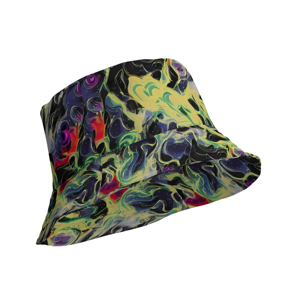 Neon Eclipse on Reversible Bucket Hat — Product details Outside