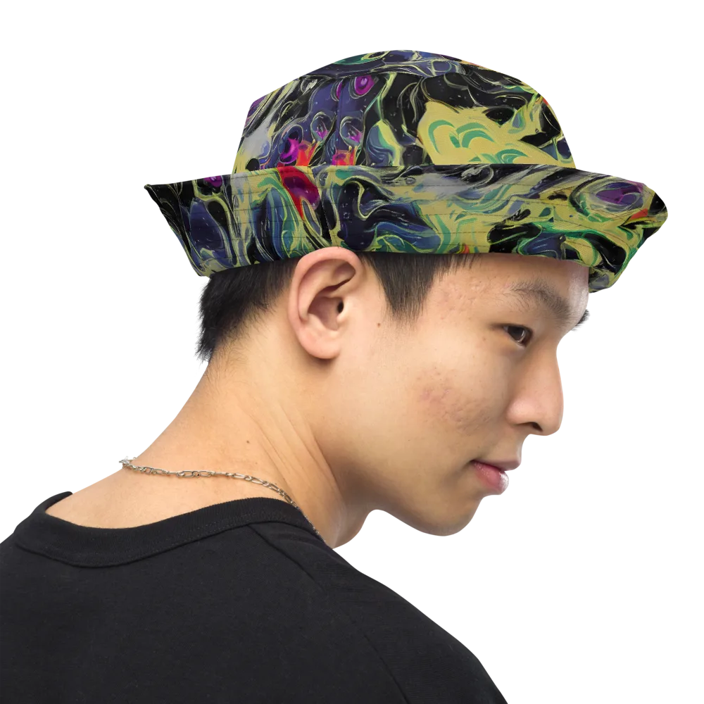 Neon Eclipse on Reversible Bucket Hat — Right Outside