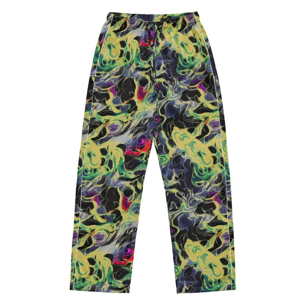Neon Eclipse on Women's Pajama Pants — Front