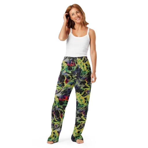 Neon Eclipse on a Women's Pajama Pants