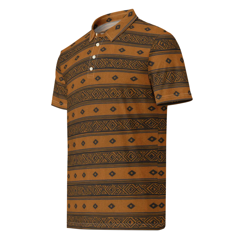 Indigo Loom on Men's Slim Fit Polo Shirt — Left Front
