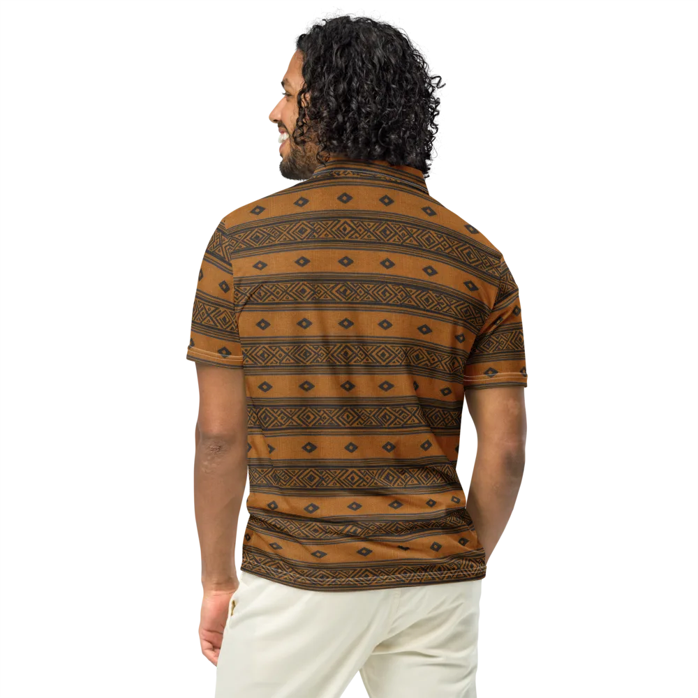 Indigo Loom on Men's Slim Fit Polo Shirt — Back