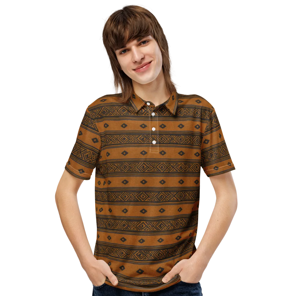 Indigo Loom on Men's Slim Fit Polo Shirt — Front
