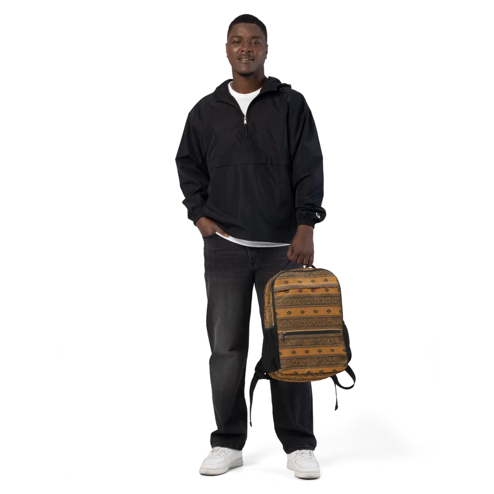 Indigo Loom on Utility Backpack — Front