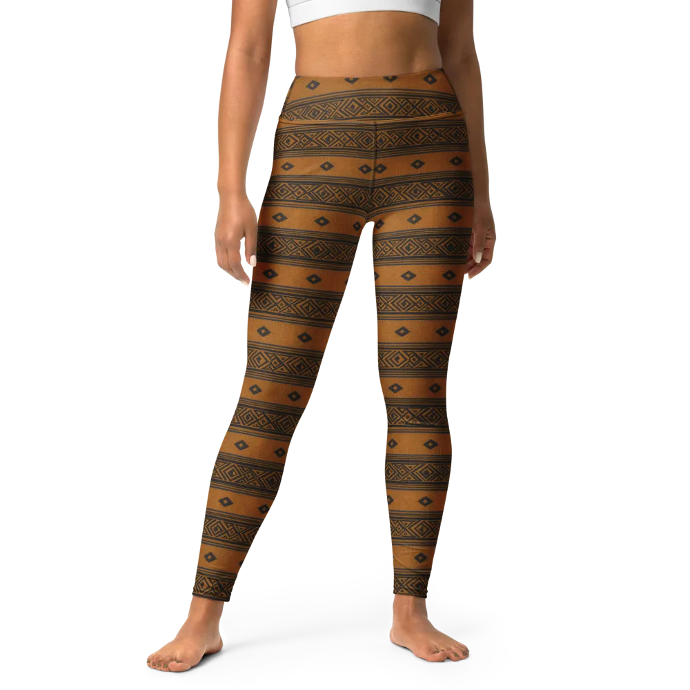 Indigo Loom on Yoga Leggings — Front