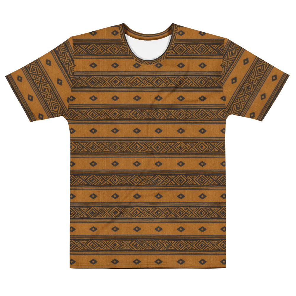 Indigo Loom on Men's Cotton Crew Neck T-Shirt — Front