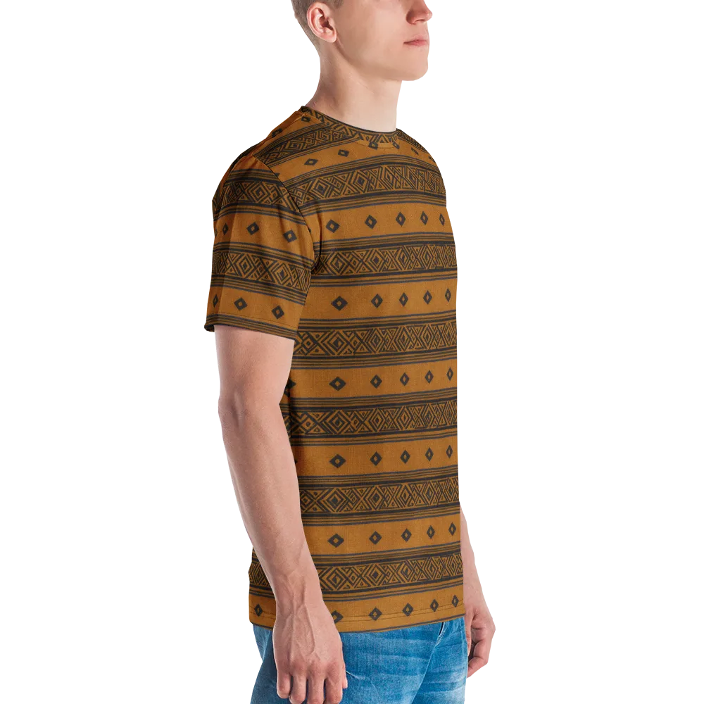 Indigo Loom on Men's Crew Neck T-Shirt — Right