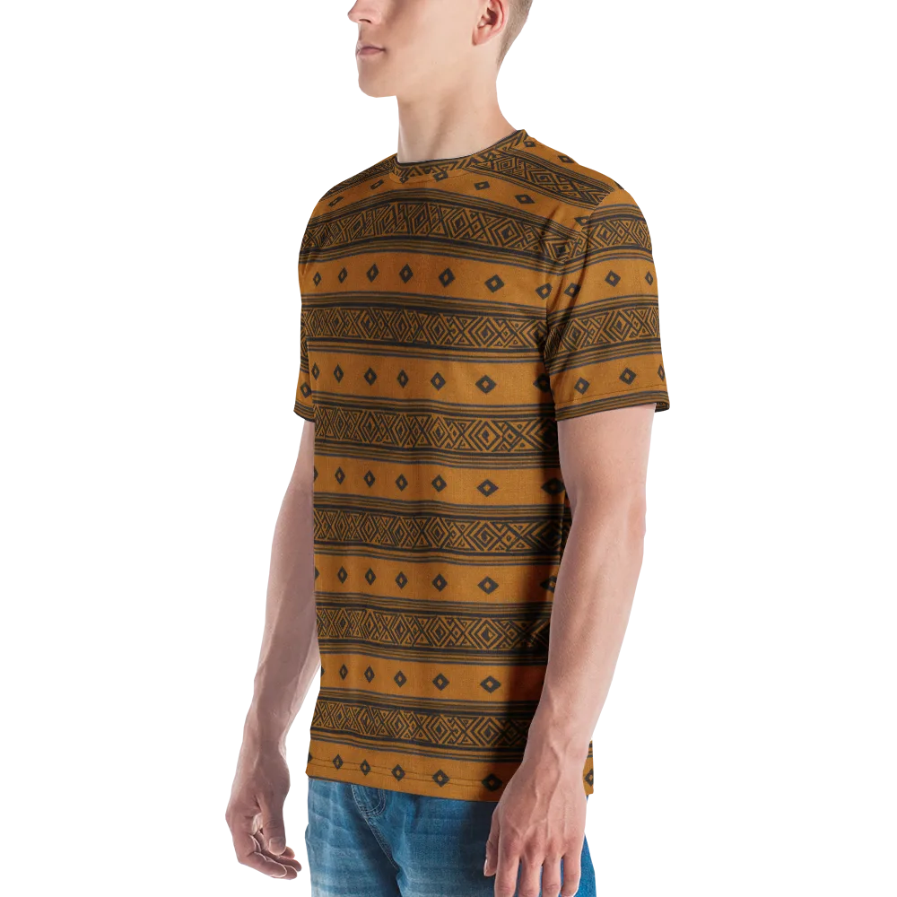 Indigo Loom on Men's Crew Neck T-Shirt — Left