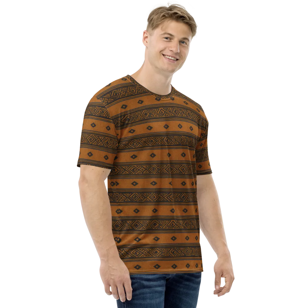 Indigo Loom on Men's Crew Neck T-Shirt — Right